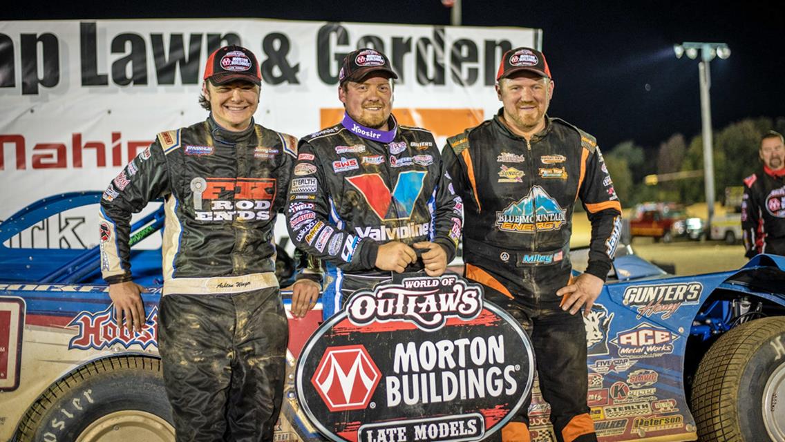 Sheppard Strips Miley of World of Outlaws Win at Thunder Mountain Speedway