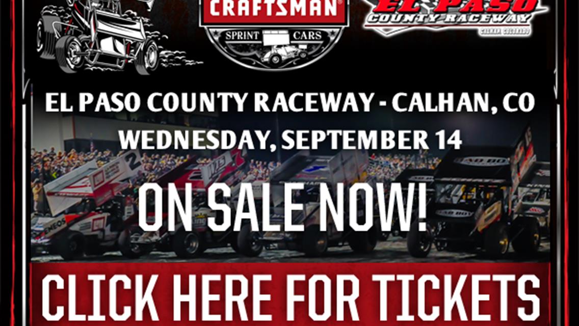 WoO El Paso County Raceway September 14 Tickets On Sale Now