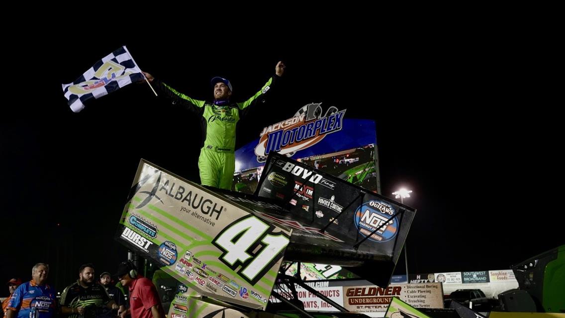 Carson Macedo Continues World of Outlaws Dominance at Jackson Motorplex During World of Outlaws Sprint Cars Presented by FENDT
