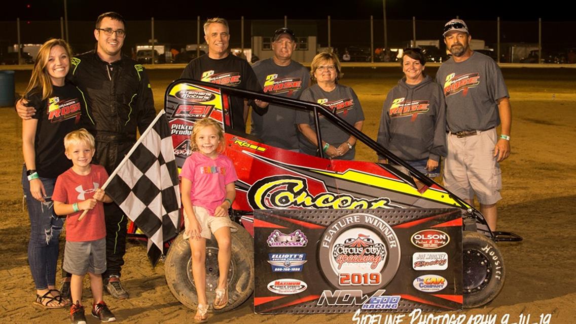 Culp, Rose, Dennis, Leek, Coons and Partridge Capture Circus City Speedway Wins on Saturday