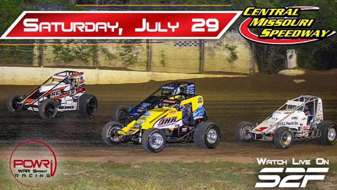 POWRi WAR Readies for Central Missouri Speedway Visit Saturday, July 29th