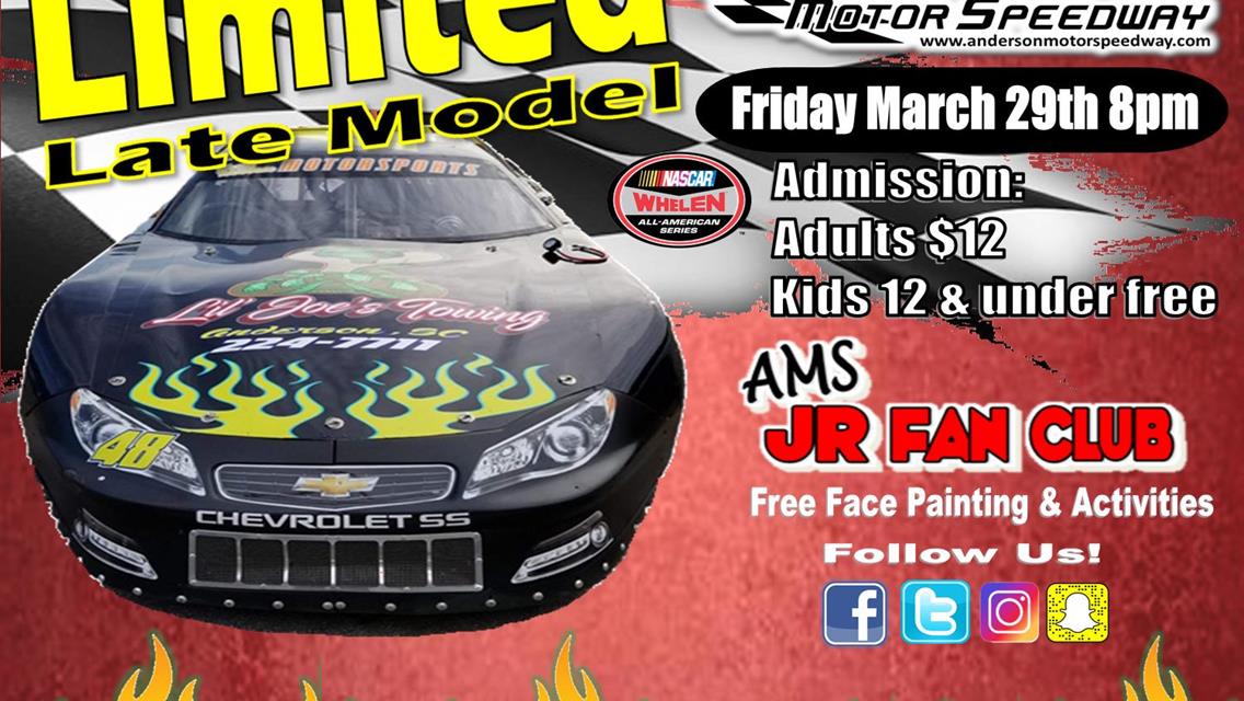 NEXT EVENT: Limited Late Model Showdown Friday March 29th 8pm