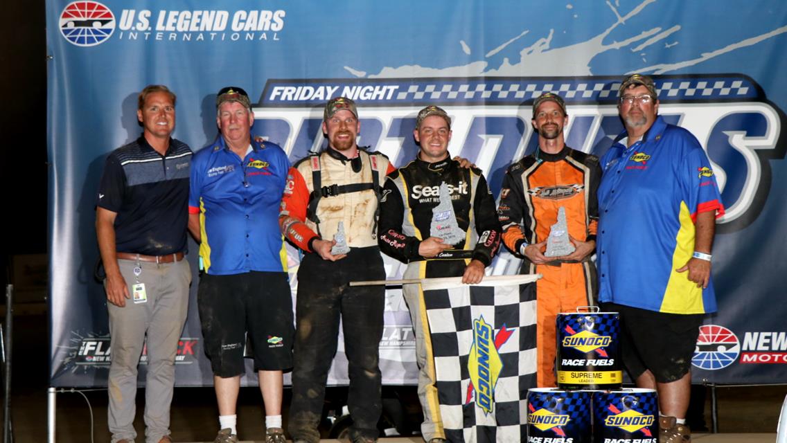 Seth Carlson Etches Name in History Books as First Time Winner at New Hampshire Motor Speedway Dirt Track