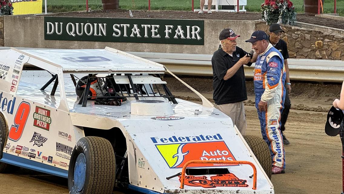 Ken Schrader collected his 12th win of the 2024 season on Sunday, Sept. 1 at the DuQuoin (Ill.) State Fairgrounds, 1-mile oval.