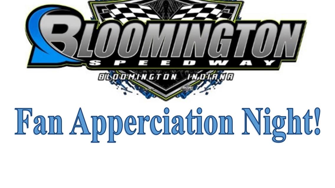 Bloomington Fan Apprecition 8/20 - FIREWORKS AND FREE GENERAL ADMISSION