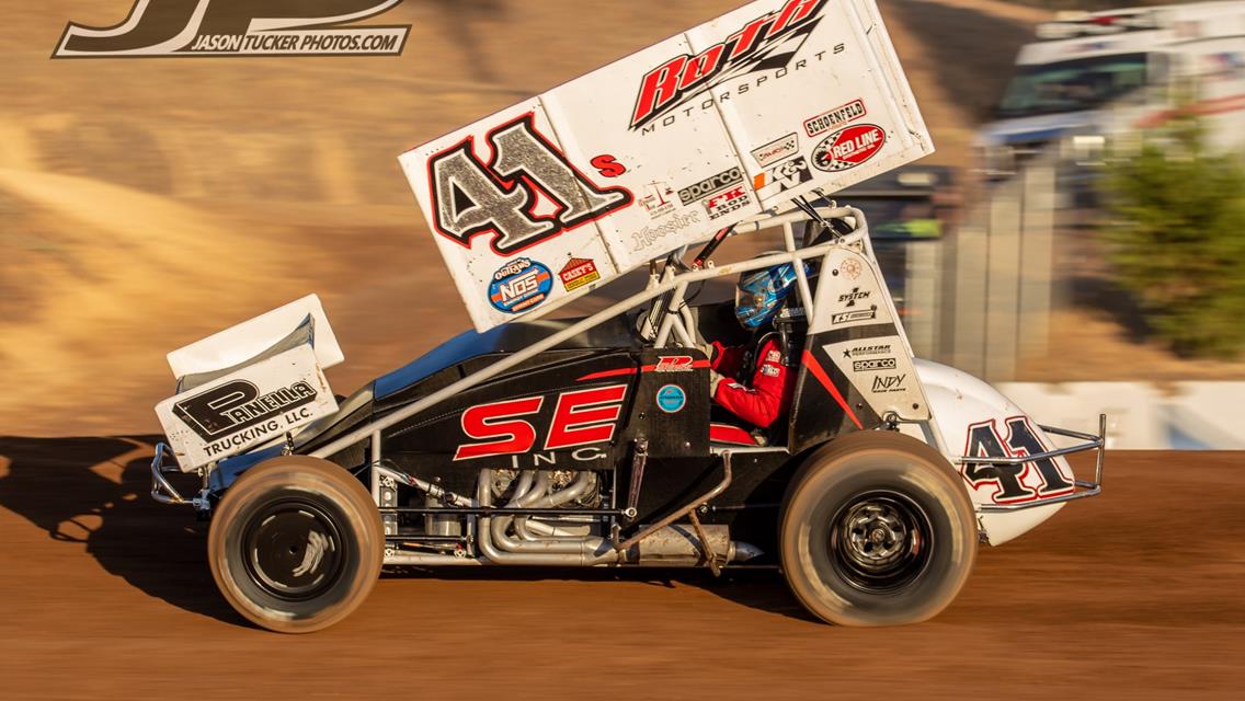 Dominic Scelzi Rebounds for Top 10 During World of Outlaws Race at Calistoga