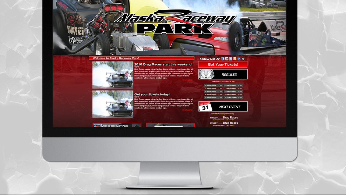 MyRacePass Creates Pro Platinum Website for Alaska Raceway Park