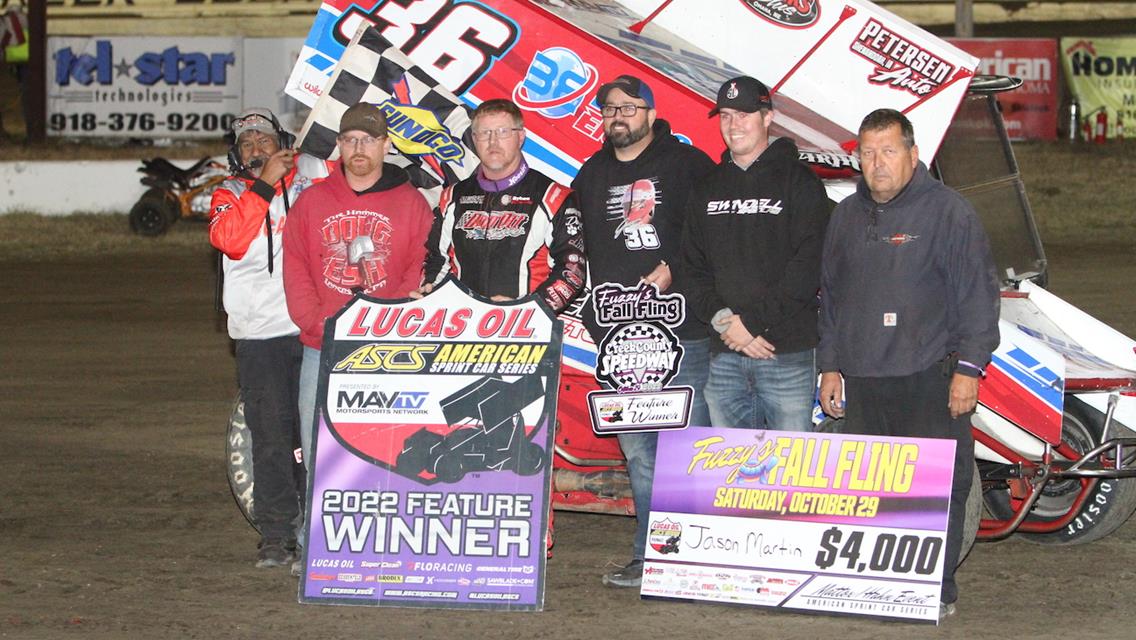 Jason Martin Parks It During Fuzzy’s Fall Fling At Creek County Speedway