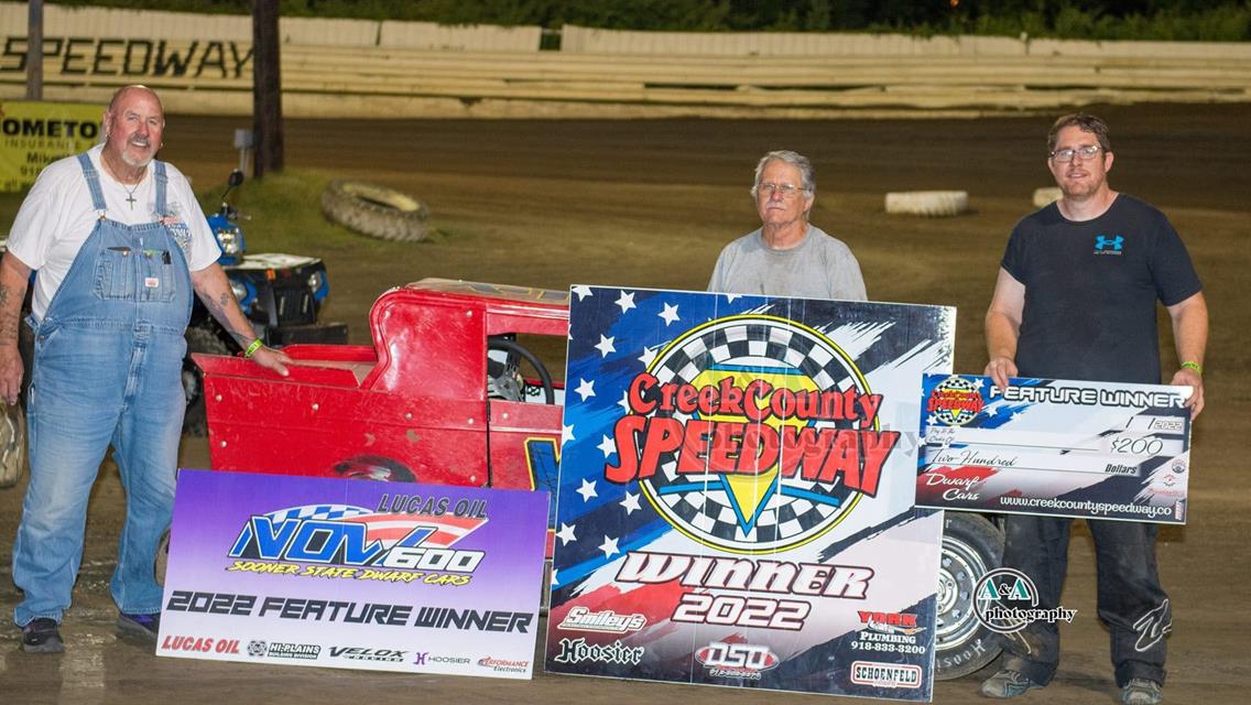 Larry Pense Scores NOW600 Sooner State Dwarf Car Series Victory at Creek County