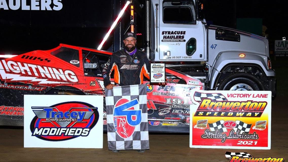 Chris Hile Rumbles to His Second Brewerton Speedway Modified Win This Season