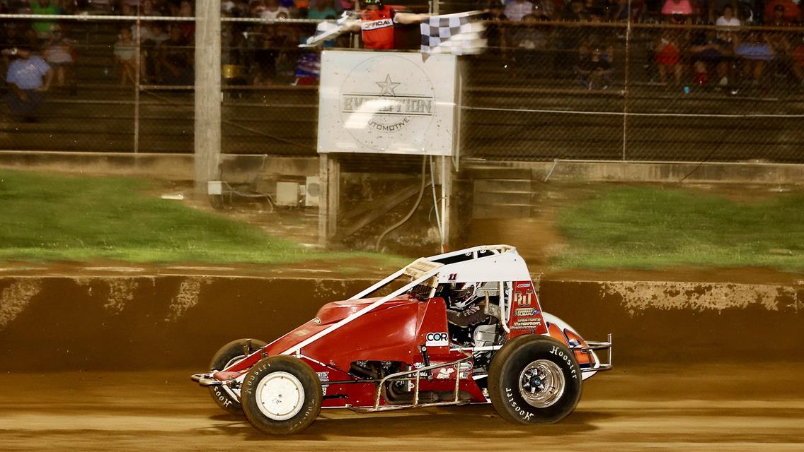 Robert Ballou Gets It Done In Traffic To Take The Checkers At LPS
