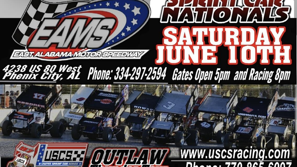 USCS Sprint Cars invade EAMS this Saturday night for the 26th Annual Alabama Sprint Car Nationals