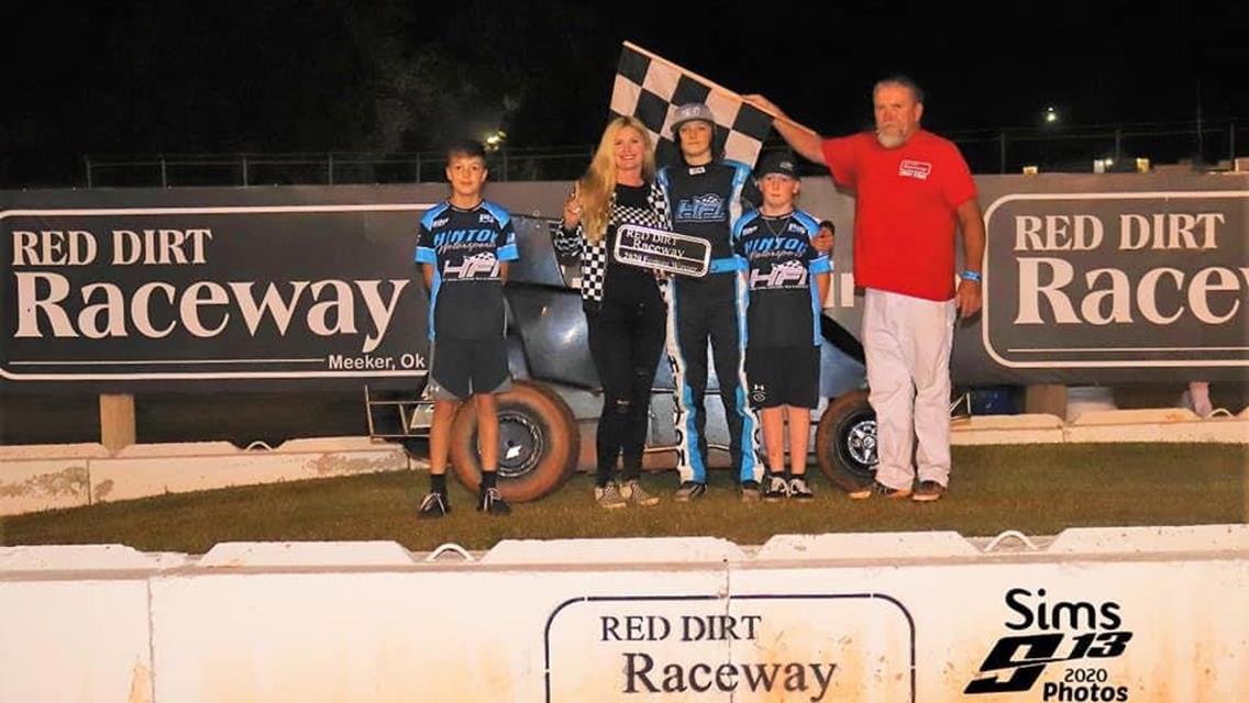 Chelby Hinton Hustles NOW600 Weekly Racing Field at Red Dirt Raceway