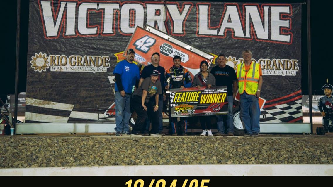 Caleb Saiz Wins with POWRi White Sands Federal Credit Union Vado 305 Sprints