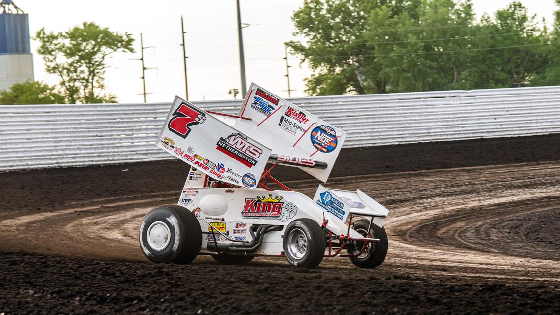 Sides Posts First Top Five With World of Outlaws Since 2017 After Charge at Cedar Lake