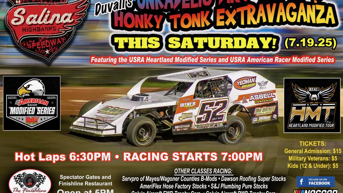Funkadelic Dirt Track &amp; Honky Tonk Extravaganza Modified show this Saturday
