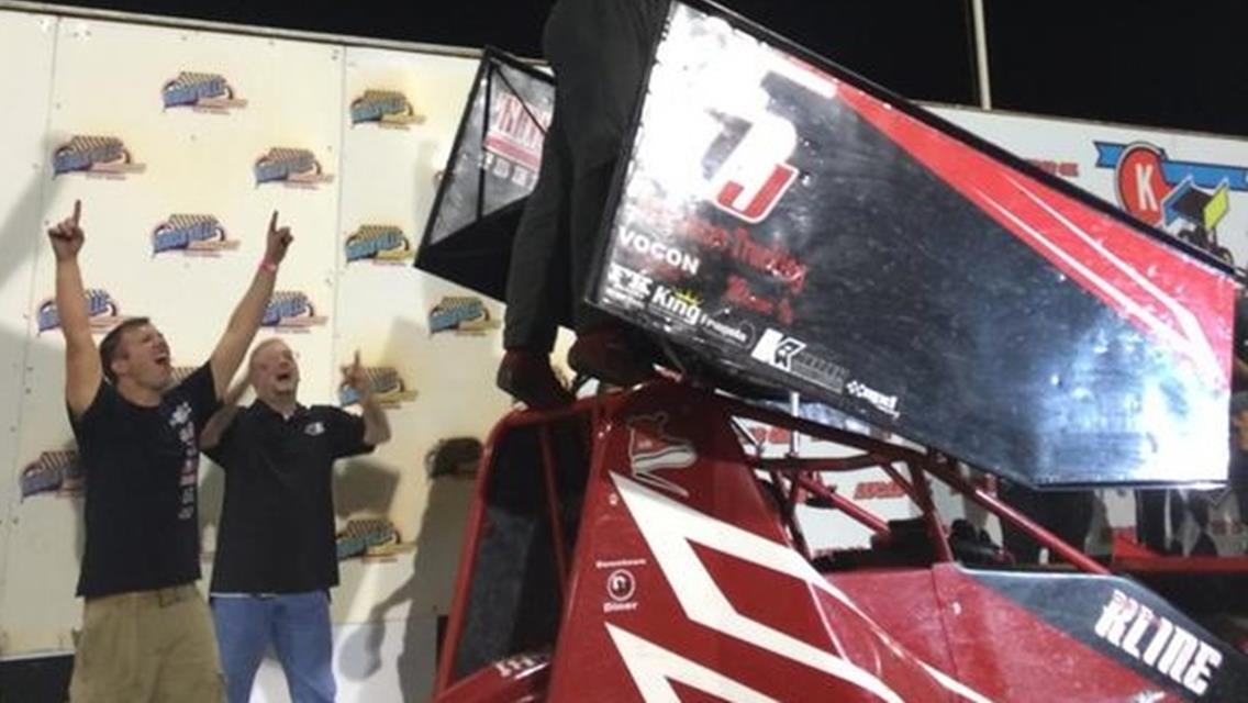 Kline Earns First Career Victory in Third Feature at Knoxville Raceway