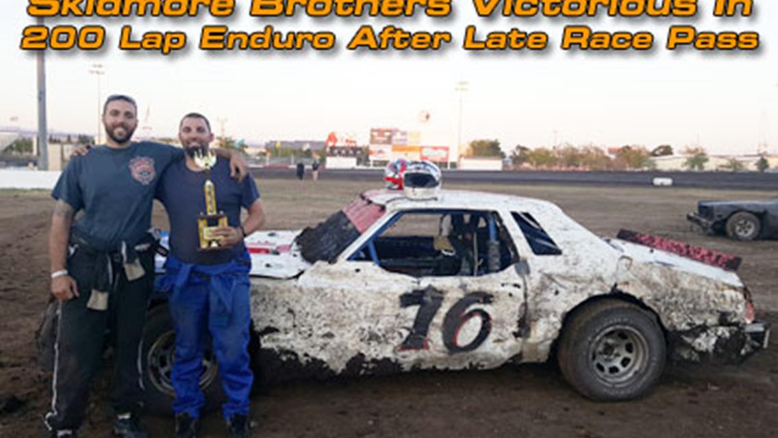 Skidmore Brothers Victorious In 200 Lap Enduro After Late Race Pass