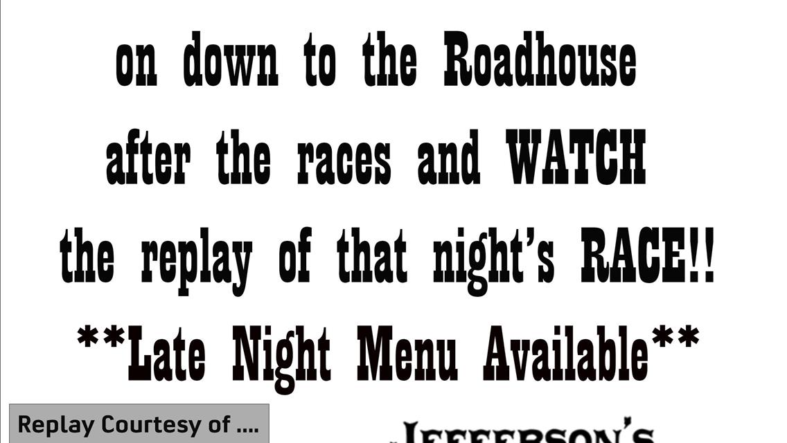 Join us at Jefferson&#39;s Roadhouse after the races!