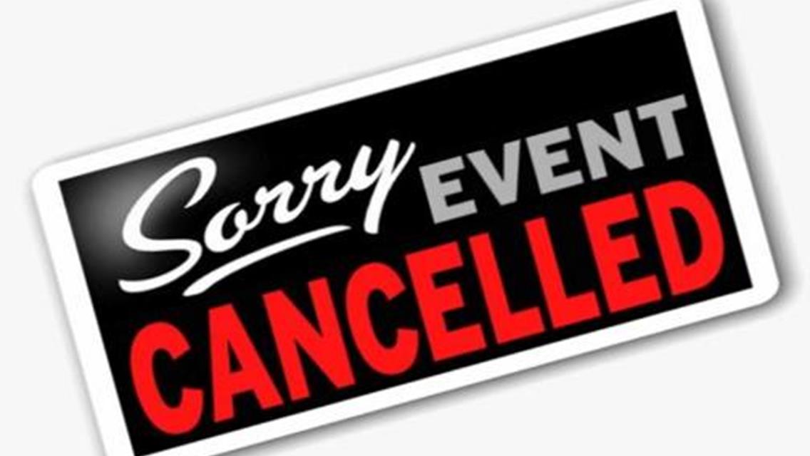 Schedule Update - July 6th Event Cancelled