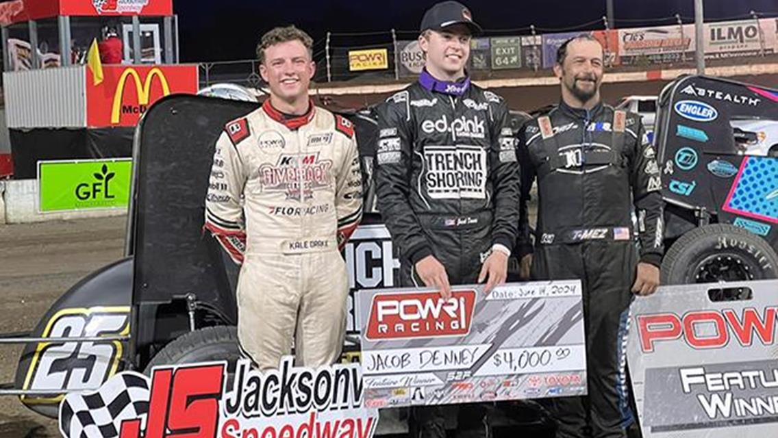 Jacob Denney Undeniable in Jacksonville Speedway Victory with POWRi National Midget League