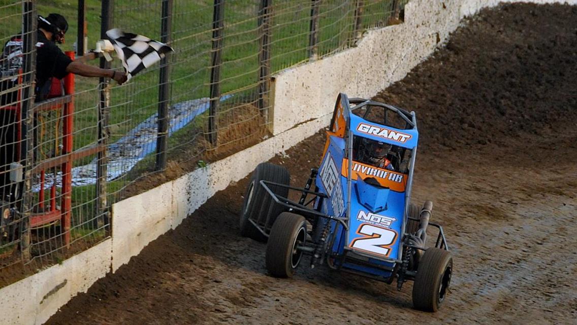 Grant Goes 3-For-3, Sets New USAC Midget Record at Port City