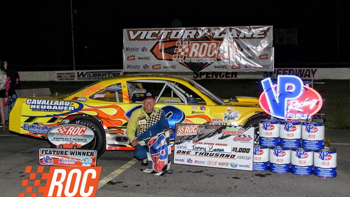 DARYL LEWIS, JR., ANDY LEWIS, JR. AND TOM BARRON SHARE SPOTLIGHT ON 66TH OPENING NIGHT AT SPENCER SPEEDWAY IN RACE OF CHAMPIONS ACTION