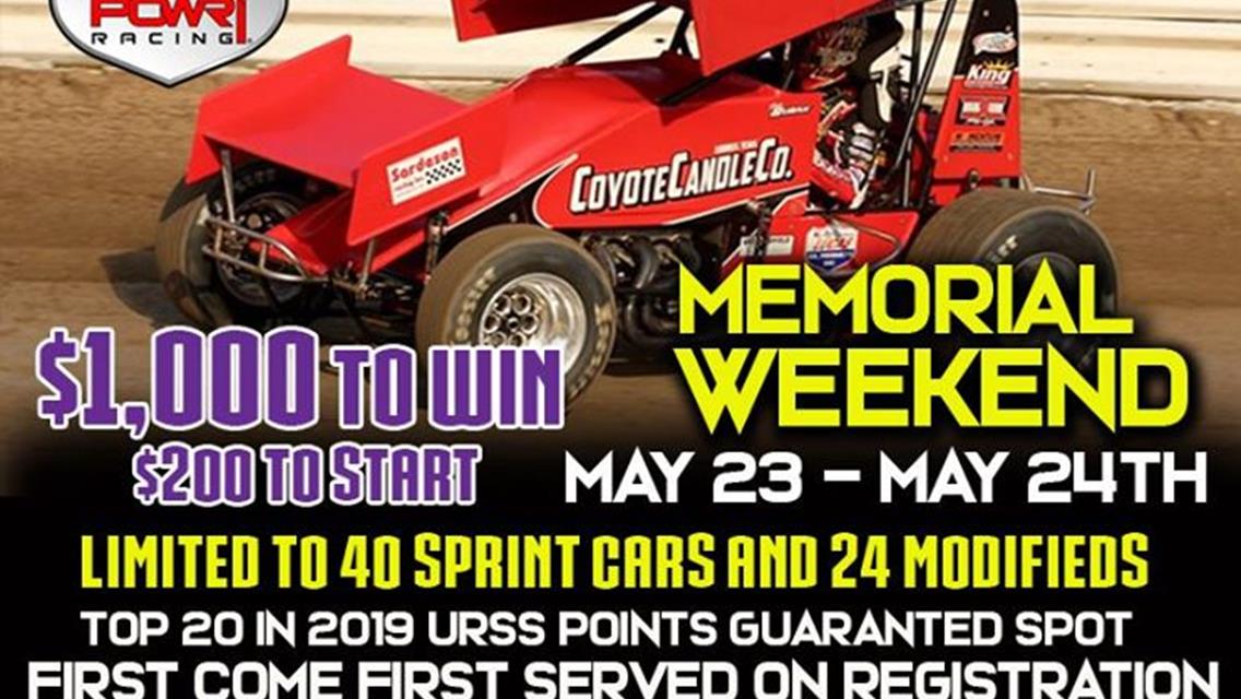 United Rebel Sprint Series Opener FINALLY Set!