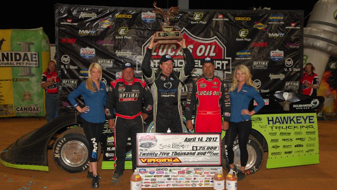 Bloomquist Banks Big Check in Commonwealth 100 Victory