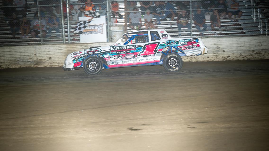 Ward gets 100th IMCA Modified win at Marshalltown Speedway, Reynolds, Carter, Dhondt, Raffurty, and Grady also see checkers