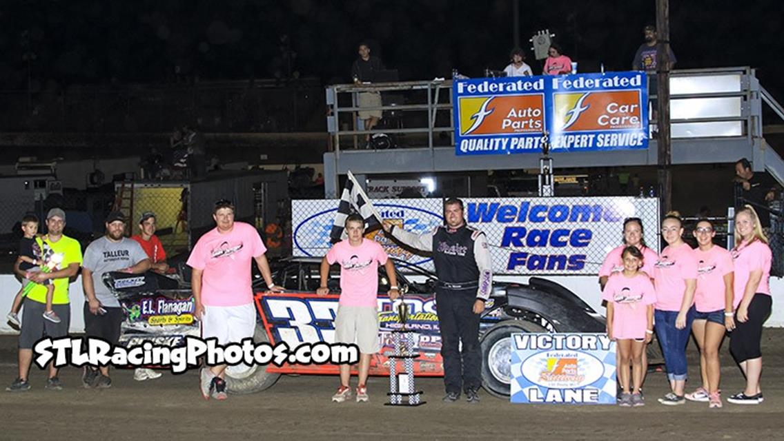 August 1st, 2015: Tim Manville, Dean Hoffman, Trey Harris, Troy Medley &amp; Eldon Hemken take wins at Federated Auto Parts Raceway at I-55