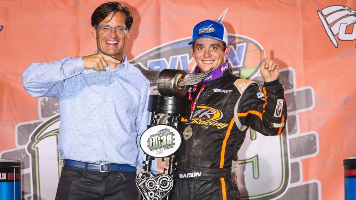 Bacon Set for USAC Sprint Car Double this Weekend after BC39 Triumph!