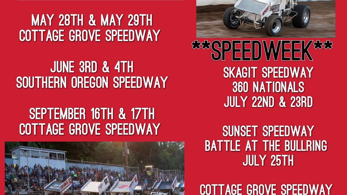 WESTERN SPRINT TOUR COMING SOON TO A TRACK NEAR YOU!!