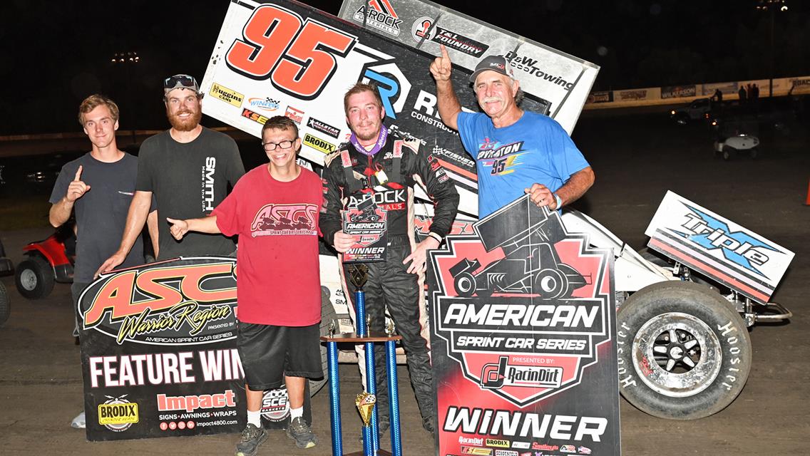 Covington Rebounds For $5,000 Score At Lakeside Speedway With The American Sprint Car Series!