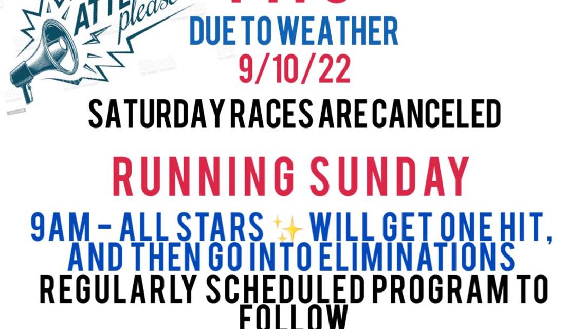 Saturday show cancelled, Sunday still on for Kearney Raceway Park