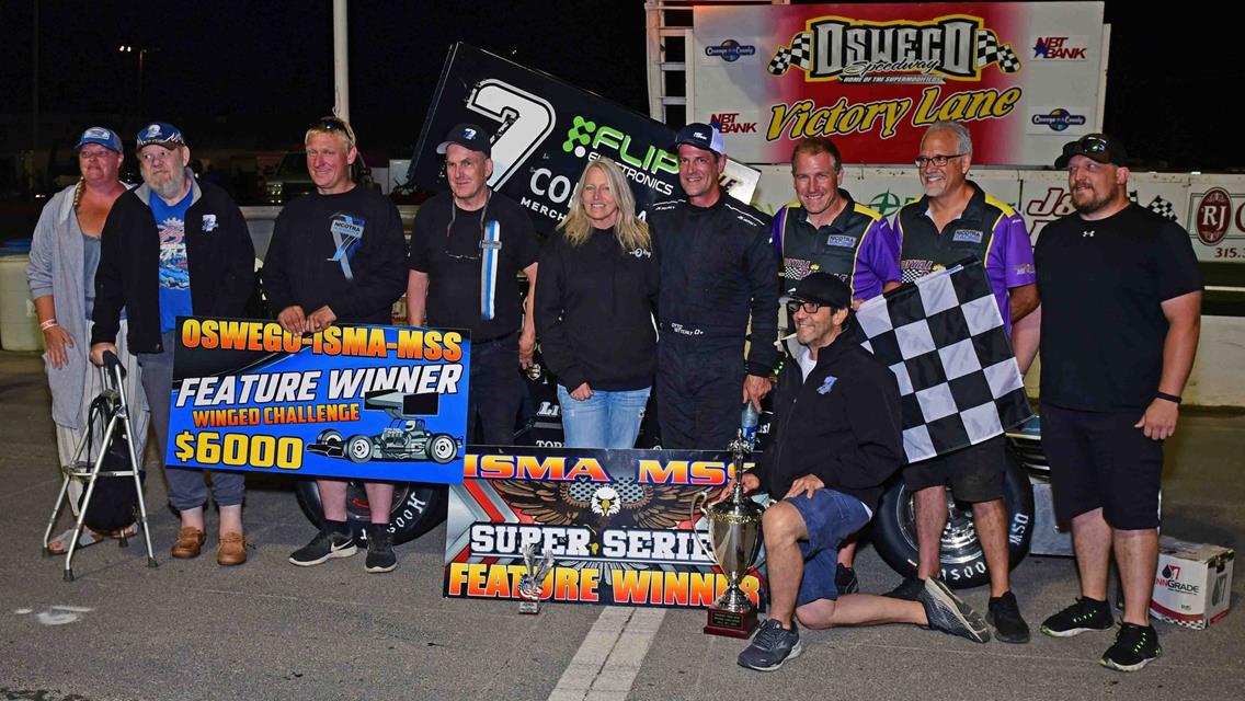 John Nicotra Racing Wins 50th Oswego Feature and Supermodified Challenge Championship in 2023