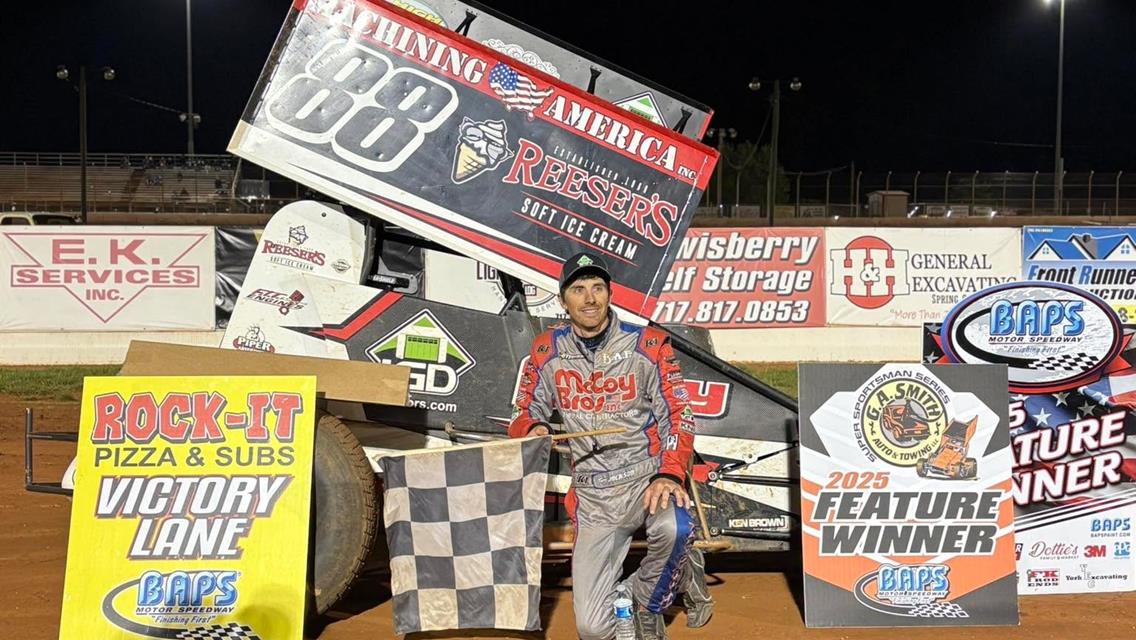 Jackson leads the way in sportsman race.