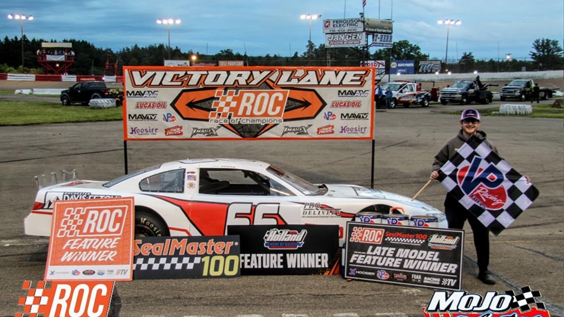 JACK CHRISTMAN, JACOB GUSTAFSON AND TRISHA CONNOLLY ALL VISIT RACE OF CHAMPIONS VICTORY FOR THE FIRST TIME IN THE SEALMASTER 100 AT HOLLAND SPEEDWAY