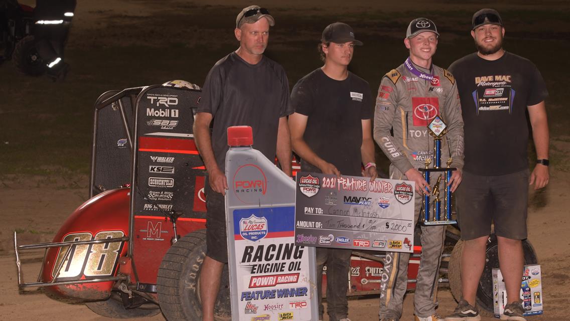 McIntosh Sweeps Win at Sweet Springs Motor Complex