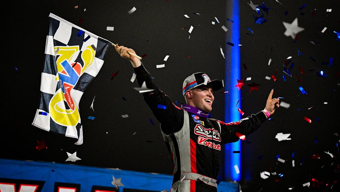 Bobby Pierce collected the $10,000 win at Arrowhead Speedway on Friday, August 22 in the CCSDS / WoO co-sanctioned event. (Emily Schwanke image)