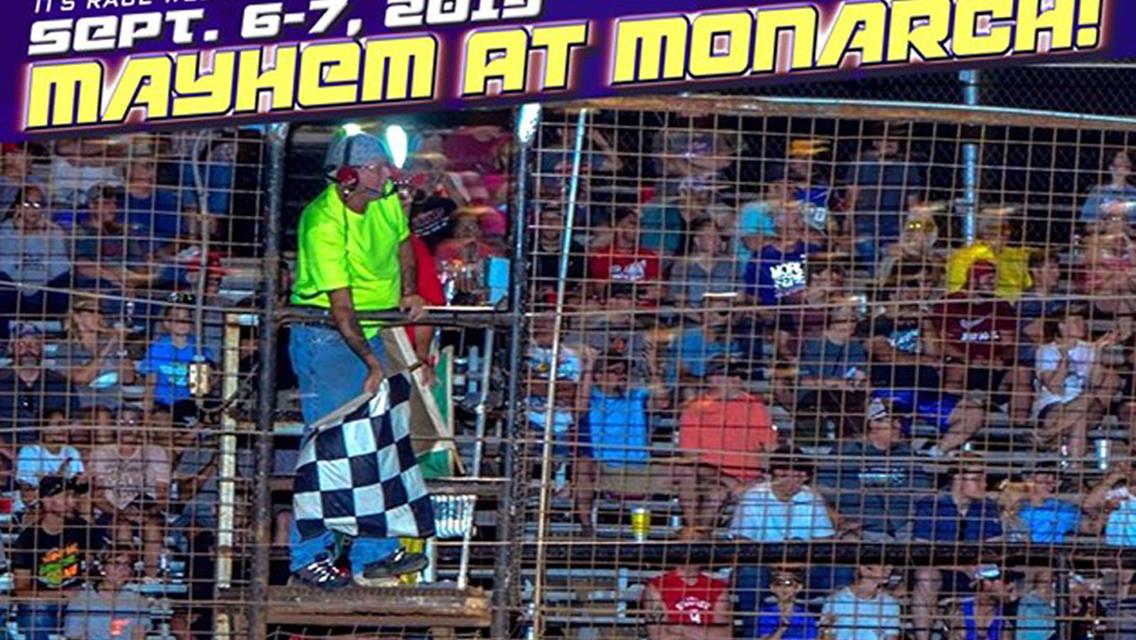 &#39;Mayhem at Monarch&#39; this weekend featuring POWRi West Midgets, USAC WSO, RaceSaver Sprints