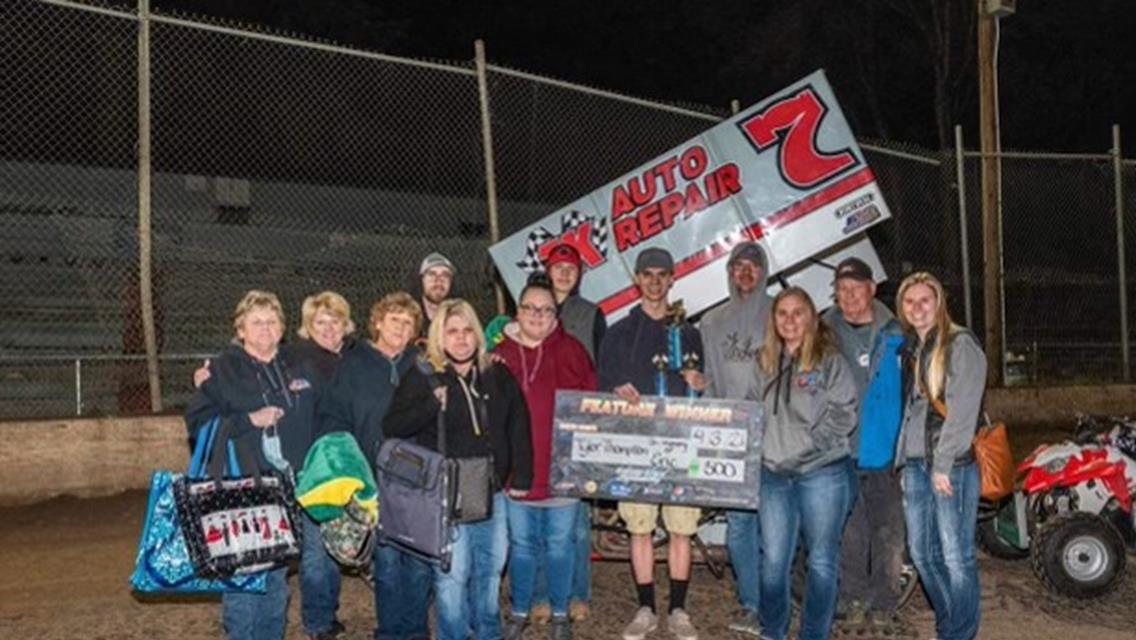 Thompson Earns Feature Victory During Cottage Grove Speedway Season Opener