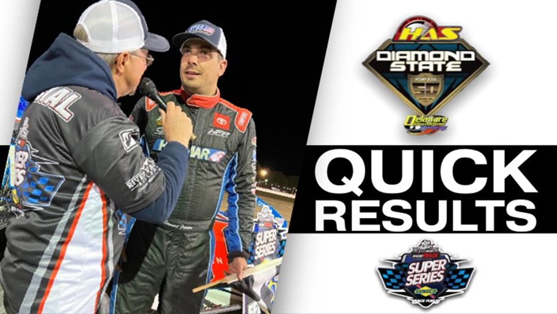 DIAMOND STATE 50™ RESULTS SUMMARY  DELAWARE INTERNATIONAL SPEEDWAY APRIL 27, 2022