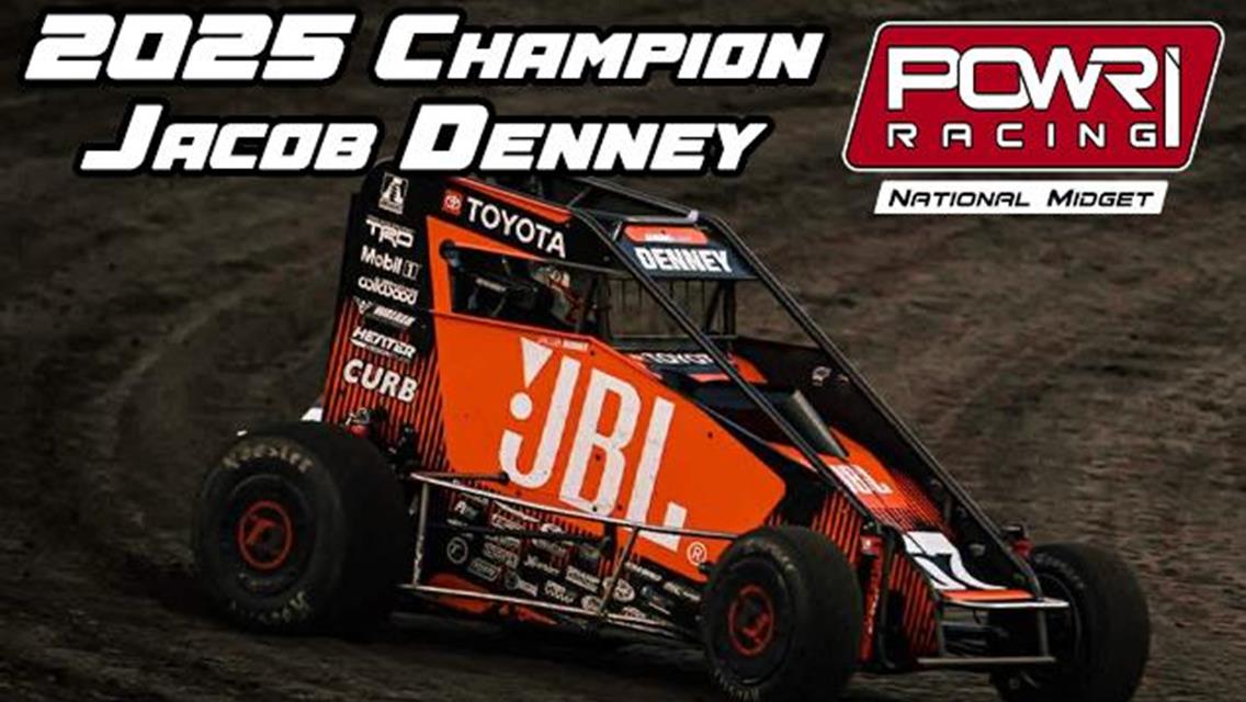 Jacob Denney Dominates in 2025 POWRi National Midget League Championship