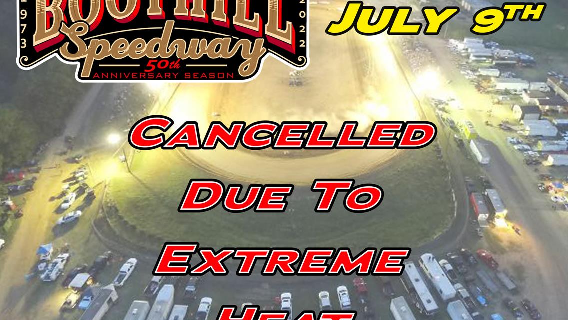 July 9th Weekly Racing Series Event Cancelled