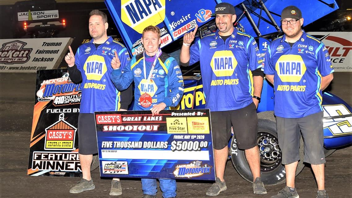 Sweet Kicks Off Great Lakes Shootout by Topping 50-Plus Drivers During Opening Night at Jackson Motorplex