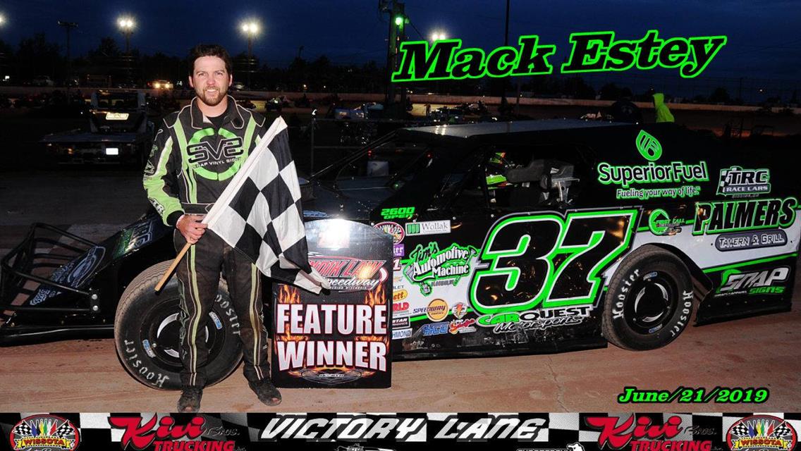 SABRASKI MACK ESTEY WIN MOD FEATURES AT GONDIK LAW SPEEDWAY