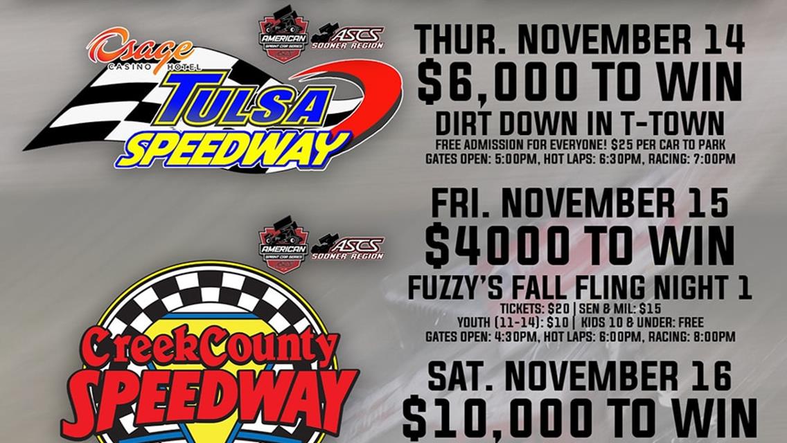 $10,000 and a Championship on the line for American Sprint Car Series TONIGHT!!!