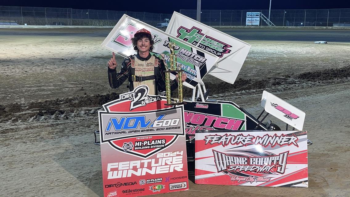 Soares Scores First NOW600 National Non-Wing Win while Weger Doubles Up on Victories at Wayne County Speedway!