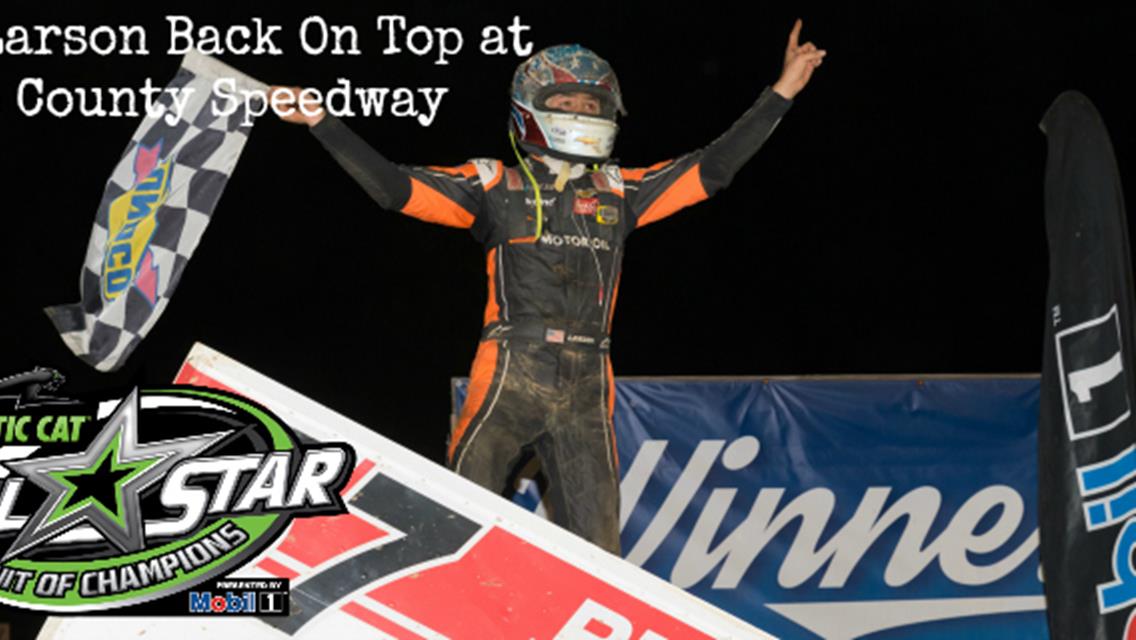 Kyle Larson becomes first Cometic Gasket Ohio Sprint Speedweek presented by C&amp;R Racing repeat winner of 2018